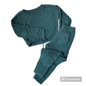 P’tula Sherpa Lounge Set - Green